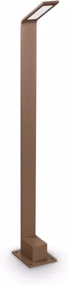 Lampada da terra Ideal-Lux Agos Pt Coffee marrone con LED 3000K, Altezza: 80 cm