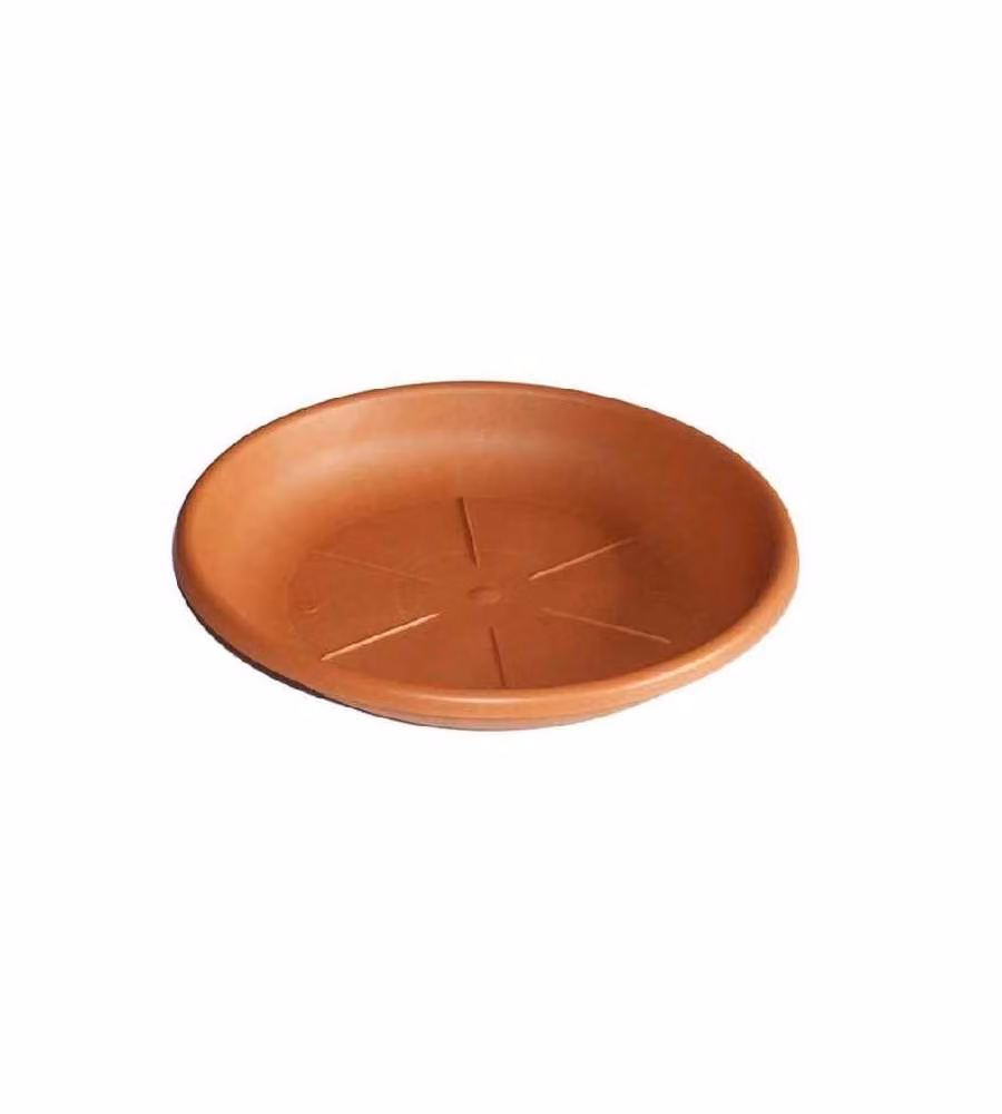 Bama Sottovaso Rotondo Terracotta D.26 cm in Plastica Resistente