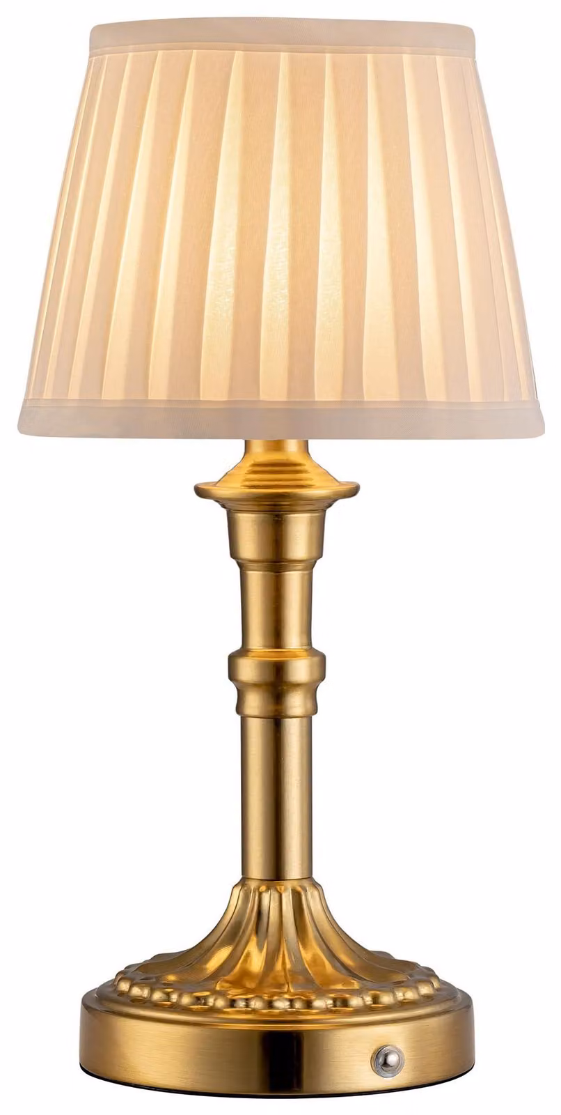 Lampada da tavolo senza fili, con paralume in tessuto a LED, piccola lampada da tavolo a batteria
