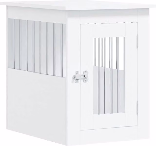 Mobile per trasportino per cani 45 x 62 x 59 cm in legno ingegnerizzato bianco 02_0043351