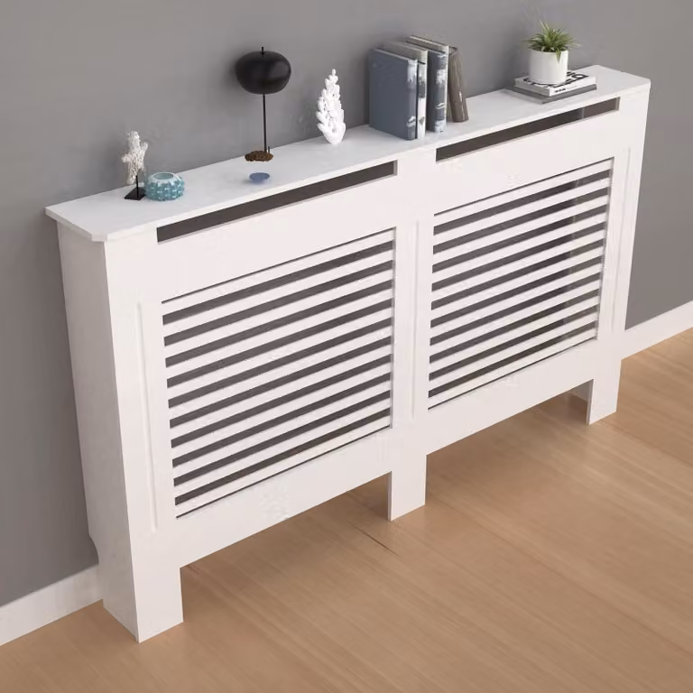 Copertura in legno per termosifoni, altezza 100 cm, adatta per termosifoni di grandi dimensioni