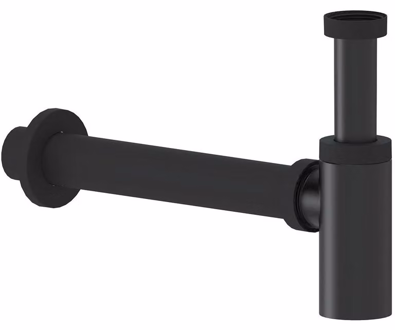 CERANO - Sifone per lavabo - 5/4" - plastica - DN40/300 mm - nero opaco