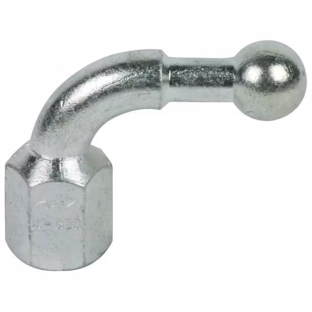 Perno sferico Dehn D 25 mm, angolato a 90°, con filettatura interna M16 757600