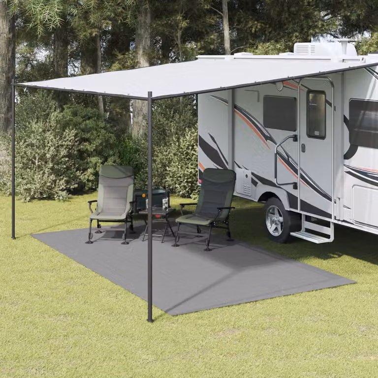 Tappeto da tenda vidaXL colore antracite L: 4,5 m x P: 2,5 m