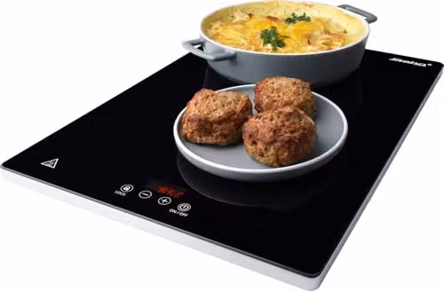 Steba WP 230 ECO - Piastra riscaldante in vetroceramica, 230 W, colore: nero, touch control, superficie 38 x 30 cm