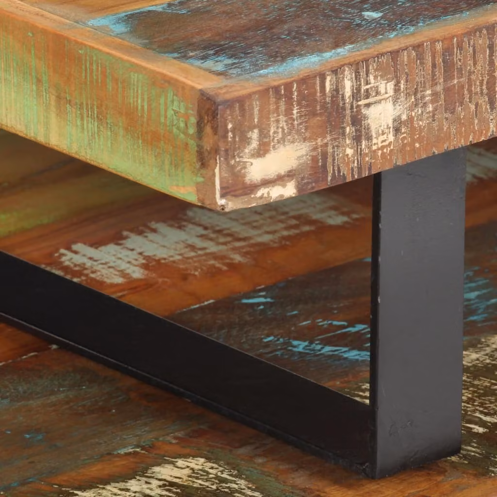 set di 2 tavolini da caffè Legno massiccio riciclato