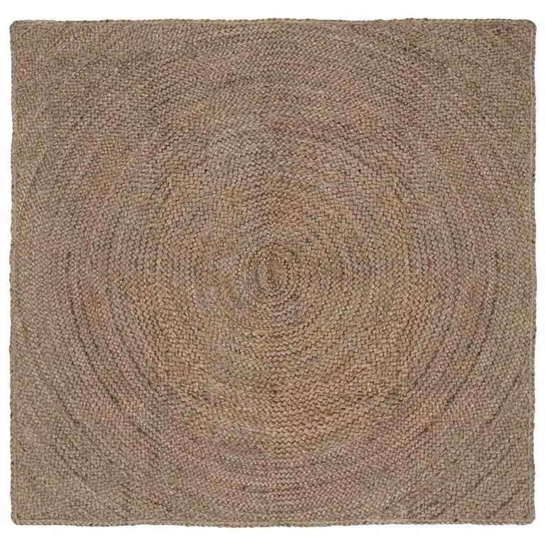 Tappeto in juta vidaXL Grigio 120 x 120 cm