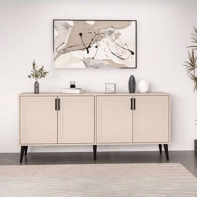 Madia Prime colore cashmere 180x45x80H - Eleganza e funzionalità per la tua casa