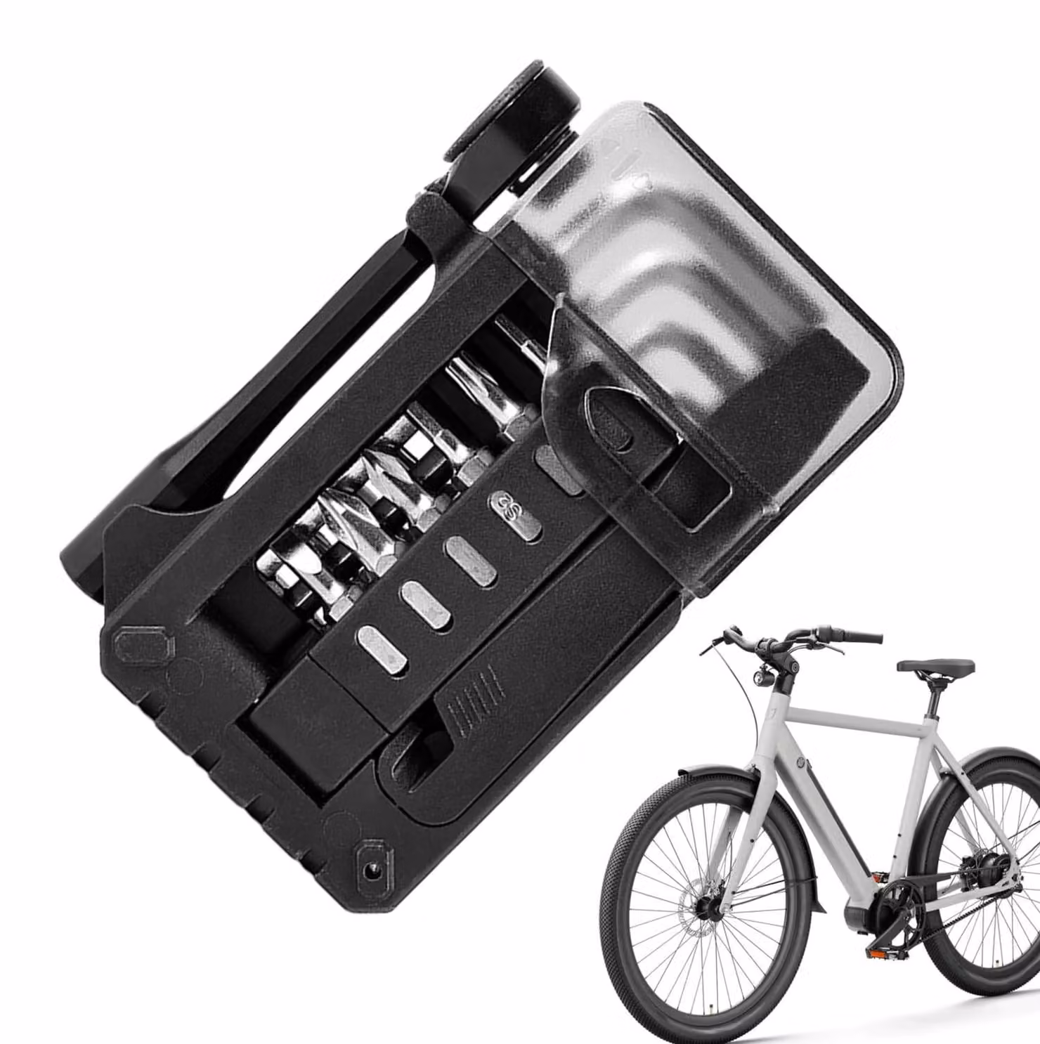 Chiave per bulloni delle biciclette con corpo in alluminio leggero