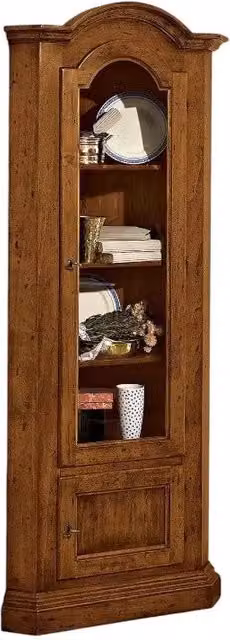 Mobile ad angolo Mobili 2G in legno color marrone con 2 ante e ripiani interni L/P/H: 55 x 55 x 185 cm – 3