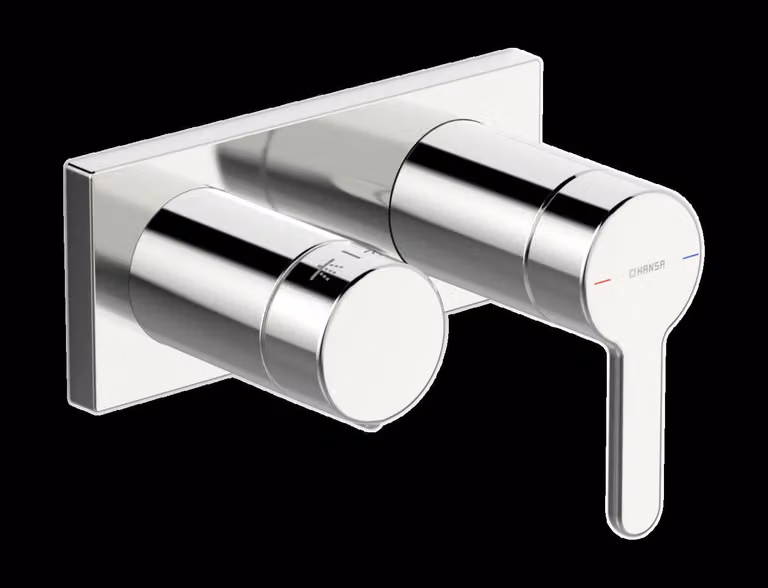HANSA HANSADESIGNO Style Mitigeur de bain et douche, pour corps dencastrement, chrome, 44519583, 44519583
