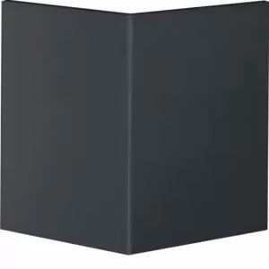Copertura angolare esterna in plastica per canale di parapetto BR, parte superiore 80 mm, nero