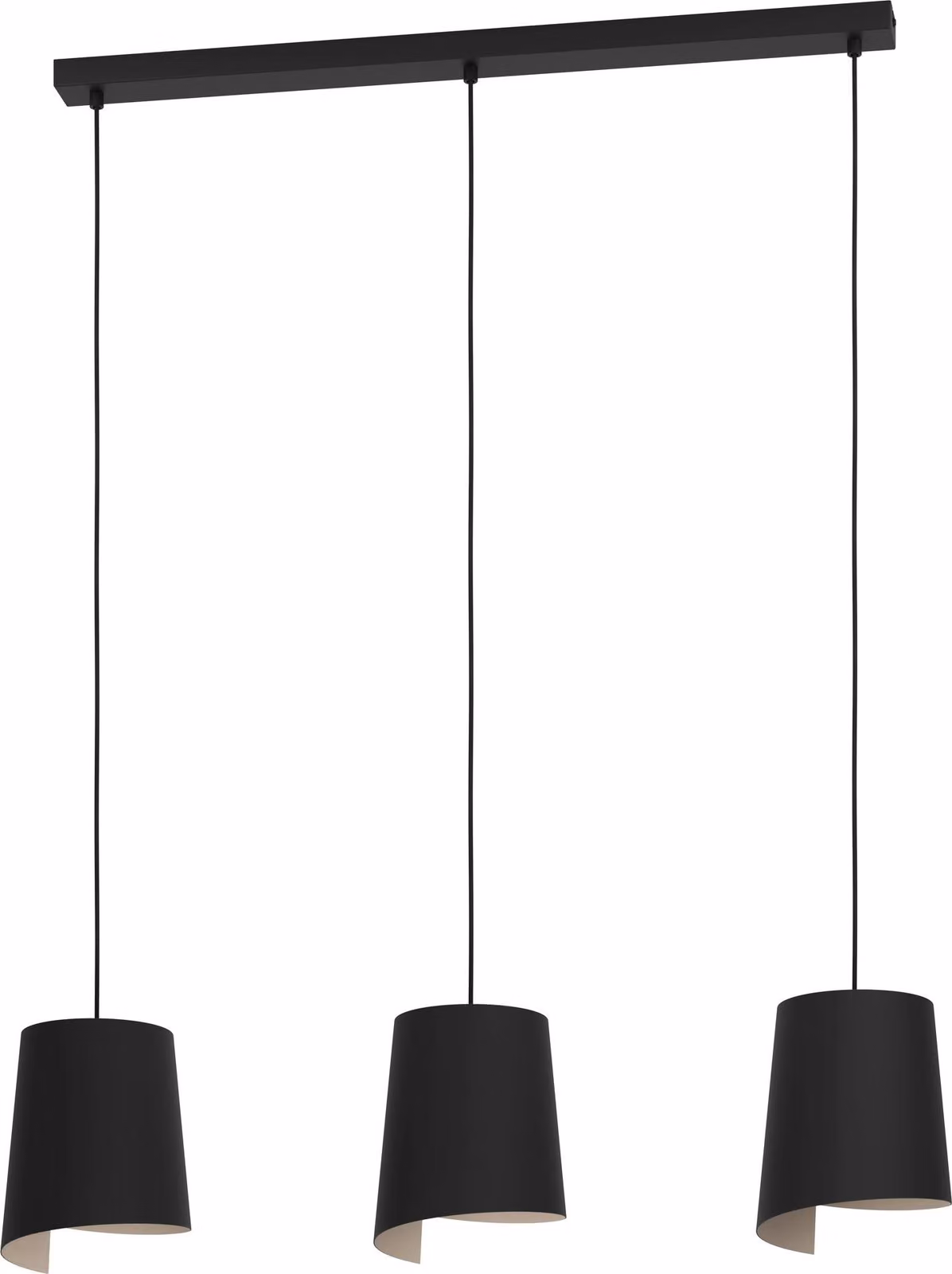 Eglo 900426 BOLIVIA E27 lampada a sospensione tripla 880x180mm nero sabbia