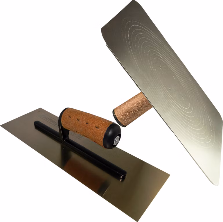 Vassoio per cazzuola Hawk 33x33cm + cazzuola lisciante 355mm per set di lisciatura CONTOO