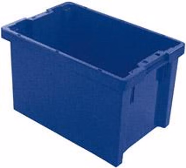 LA-KA-PE Contenitore girevole impilabile PP blu - LB/DB BLU