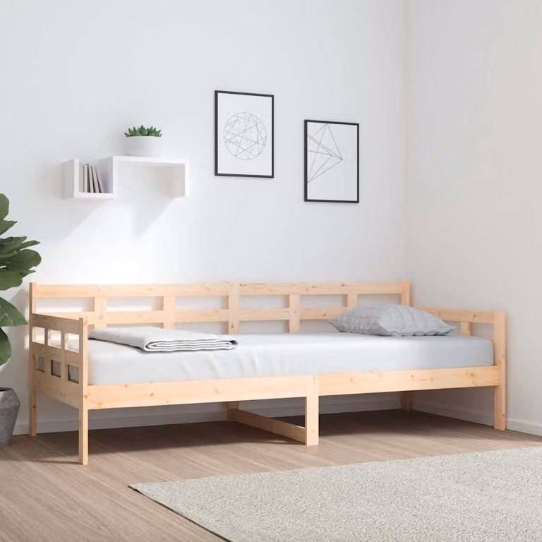 vidaXL Dormeuse in Legno Massello di Pino Rustico, L/P: 200 x 80 cm