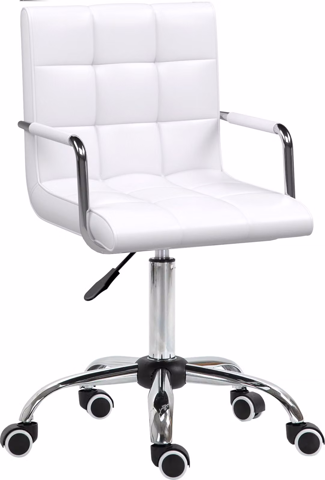 Sedia da ufficio Fortuna Lai regolabile in altezza 84-99H cm sedia girevole ergonomica poltrona da ufficio per ufficio e home officePoliuretanobianco | .de