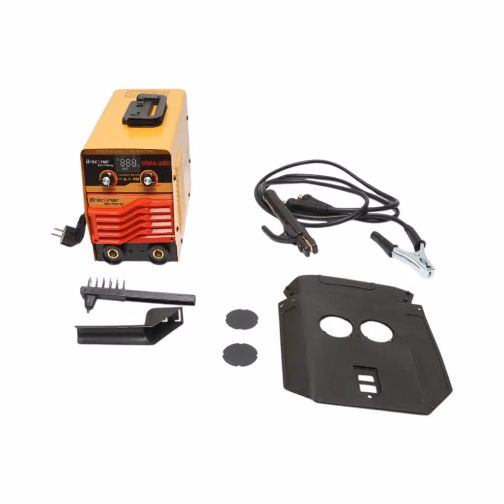 Saldatrice inverter MMA Breckner Germany 280A con display digitale, tecnologia IGBT, colore giallo – 2