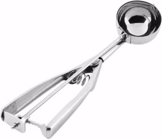 Set di 12 porzioni di cucchiaio per gelato NAAM in acciaio inossidabile argento multicolore L: 27 cm, H: 23 cm, P: 11 cm