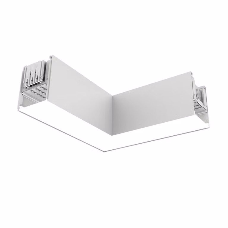 The Light Group Modulo angolare SLC LED Click L, AC, collegamento a sinistra, bianco Click, dimmerabile, Bianco / Opale, Soggiorno / Sala da pranzo, Alluminio, Moderno