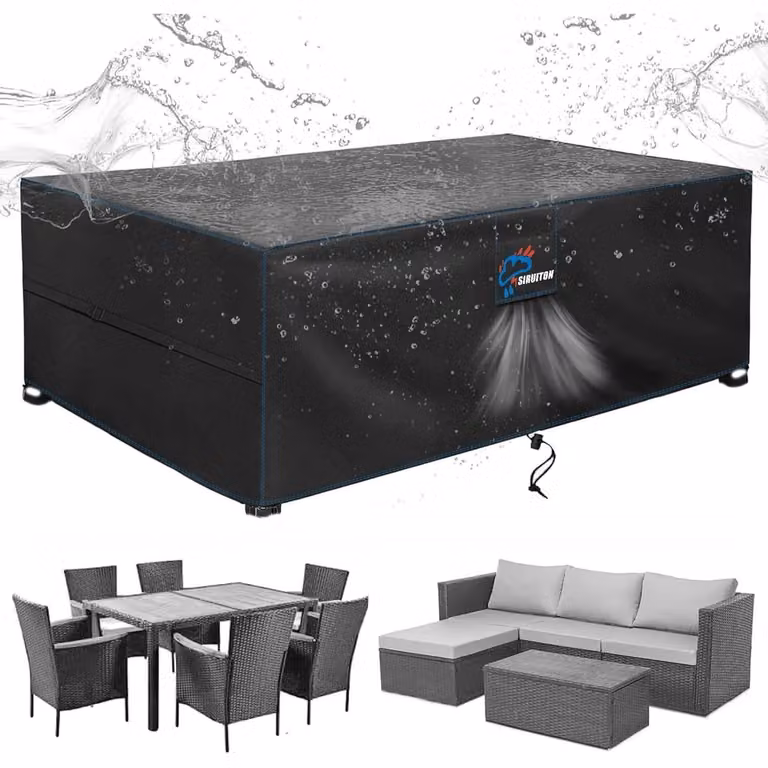 Copertura per mobili da giardino, dimensioni 170x94x70 cm, impermeabile, resistente al vento, resistente ai raggi UV, realizzata in tessuto Oxford 420D