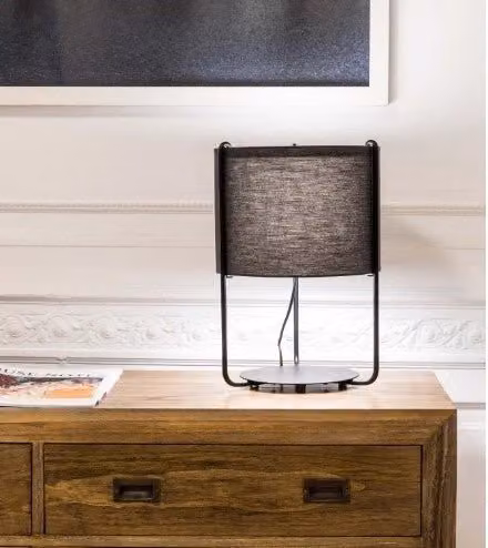 DRUM, Lampada da Tavolo per Interni, Faro Barcelona Colore: Grigio Scuro