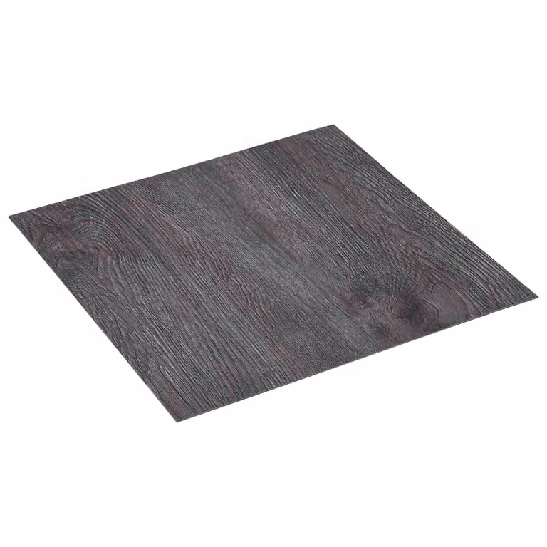 Plance per pavimentazione autoadesive vidaXL effetto legno moderno in plastica, Marrone, Nero e Grigio, L/P: 30,5 x 30,5 cm