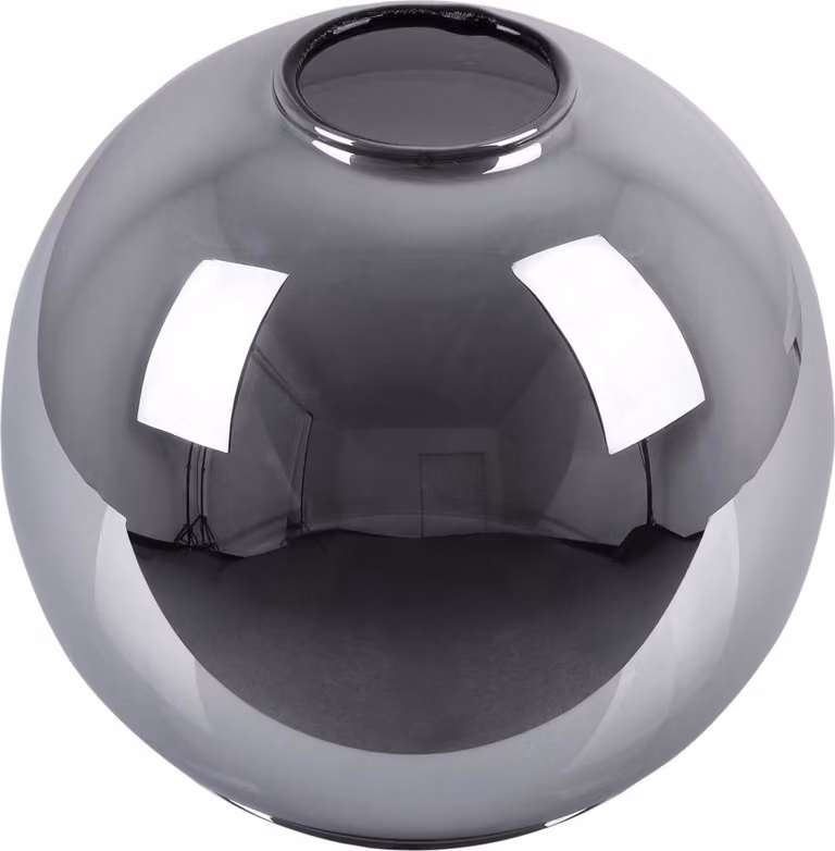 Paralume Bergen cromato sferico 15 cm – elegante paralume in vetro per un'illuminazione interna moderna