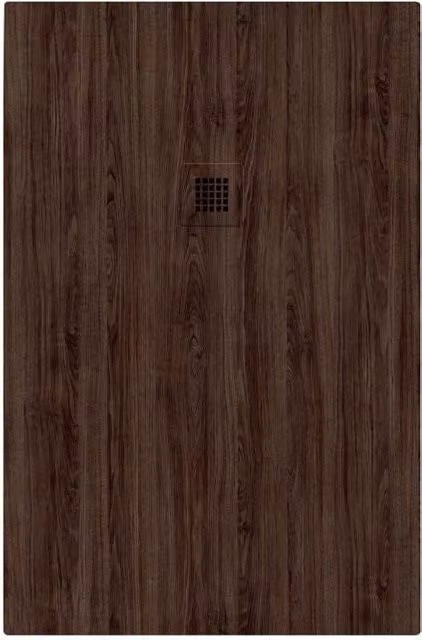 Piatto doccia in pietra SOLIDSTONE alto 2.8cm - NOCE SCURO - Misura: 80x120 x 2,8h