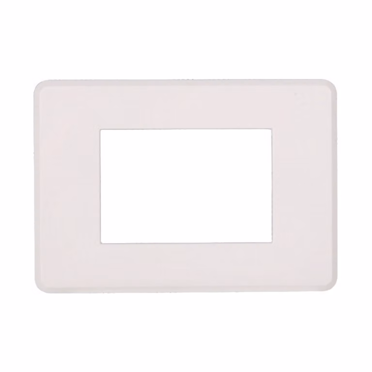 ETTROIT AN87301 Placca Slim Sottile 3P Serie Moon Colore Bianco Compatibile Con Bticino Axolute Air