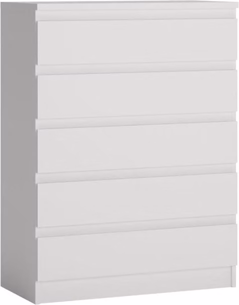 Cassettone Viva 77x40x104cm bianco senza maniglie