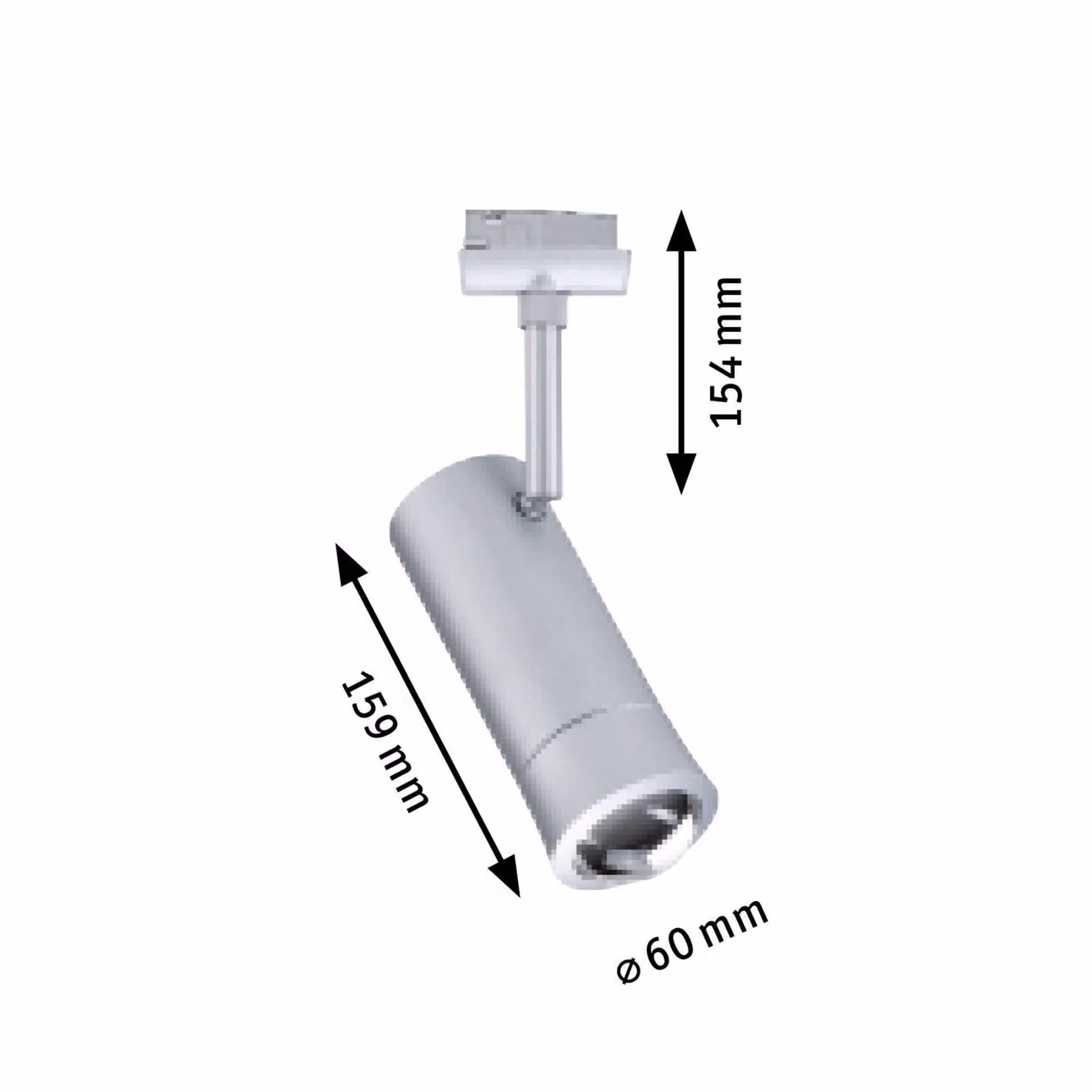 Paulmann URail Smart Faretto a binario LED Tarie, cromato, CCT, RGB dimmerabile, Alluminio / Grigio / Zincato, Soggiorno / Sala da pranzo, Plastica, Moderno