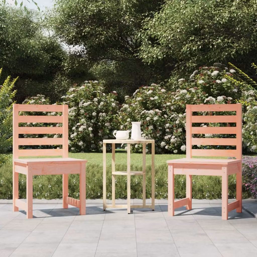 Set di 2 sedie da giardino vidaXL in legno di Douglas marrone L/P/H: 50 x 48 x 91,5 cm