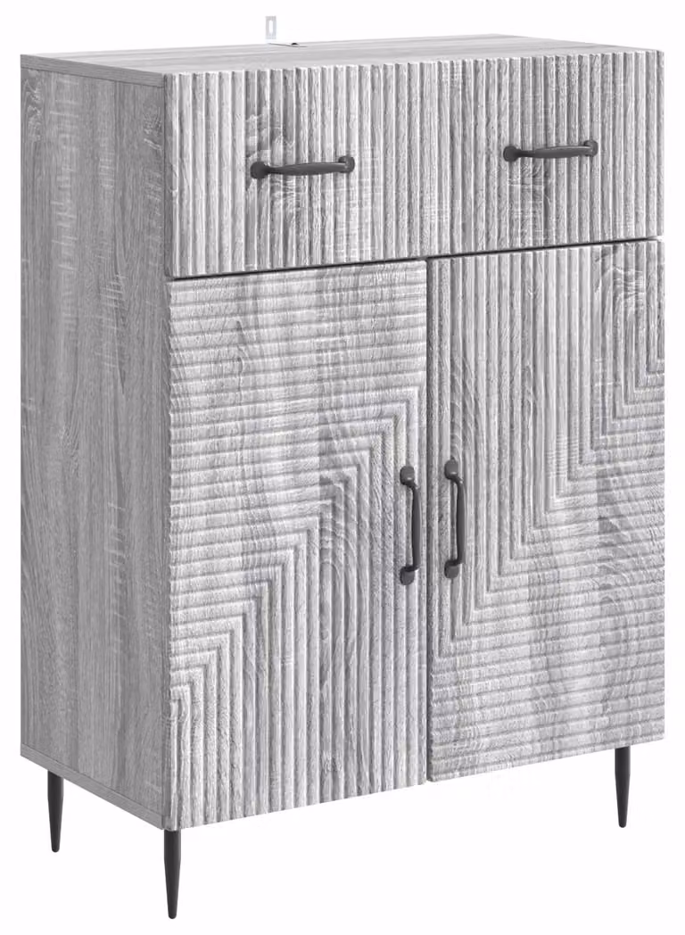 Credenza Grigio Sonoma 66 x 34,5 x 89,5 cm Legno ingegnerizzato