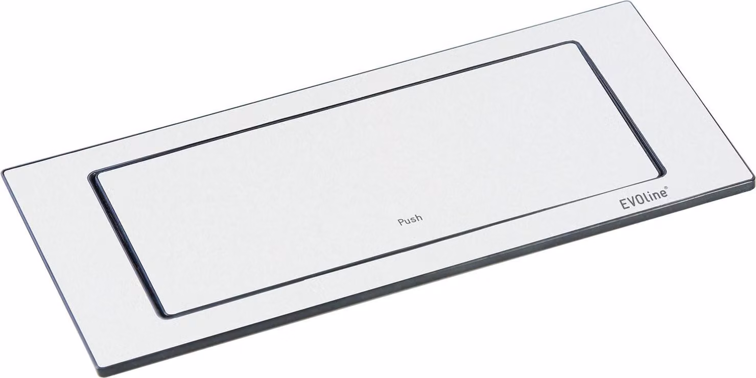 Presa di corrente EVOline Backflip - presa di corrente a scomparsa 2 volte con caricatore USB-C, plastica / metallo bianco opaco