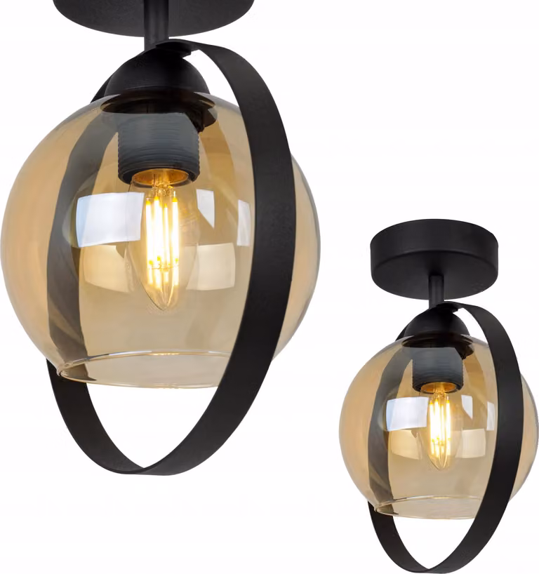 Moderna Lampada Da Soffitto Glasring Miele