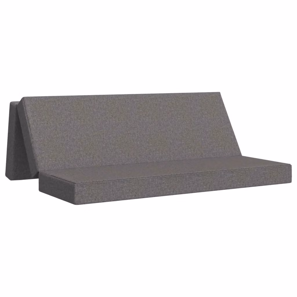 Divano Letto Pieghevole Moderno vidaXL Grigio L: 180 cm, P: 67 cm, H: 45 cm – 2