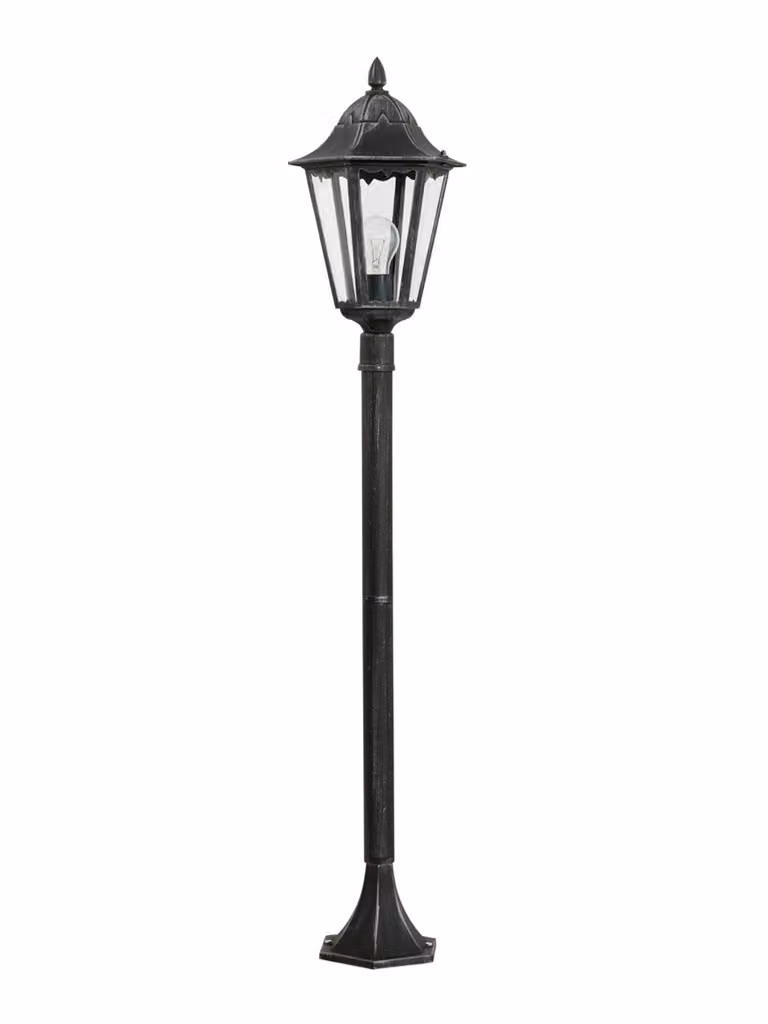 Lampione Esterno Classico Navedo Alluminio Nero 1 Luce E27