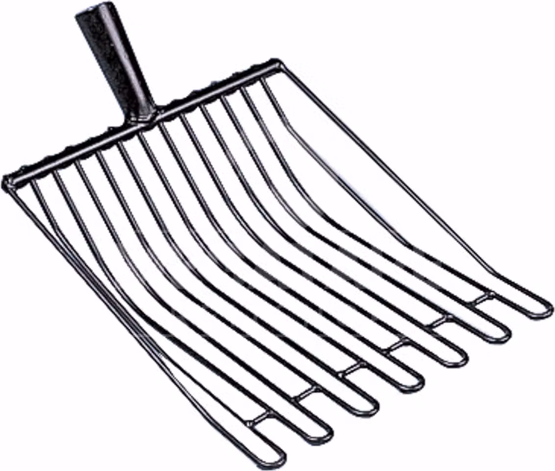 Forchetta a filo per patate Kerbl con presa a 14 rebbi, 37 x 32 cm con manico