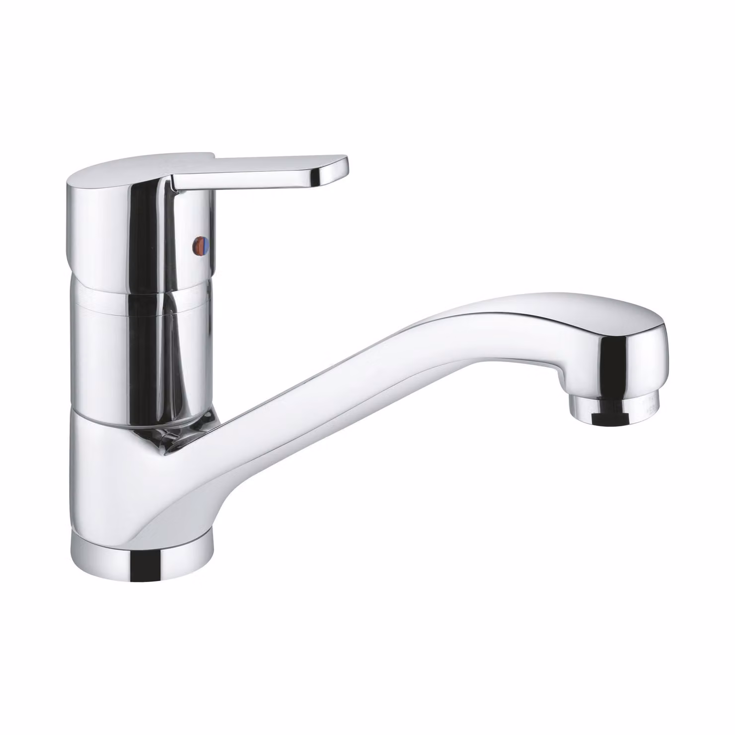 Miscelatore monocomando per lavello Kludi Logo Neo senza pressione, cromato, 1 pz.