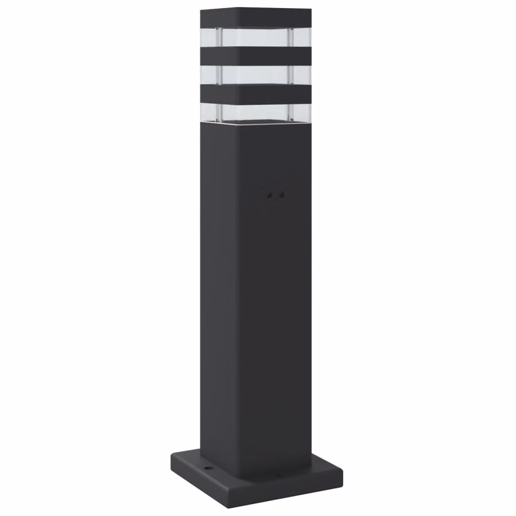Lampada da Terra per Esterni Nera 50 cm in Alluminio