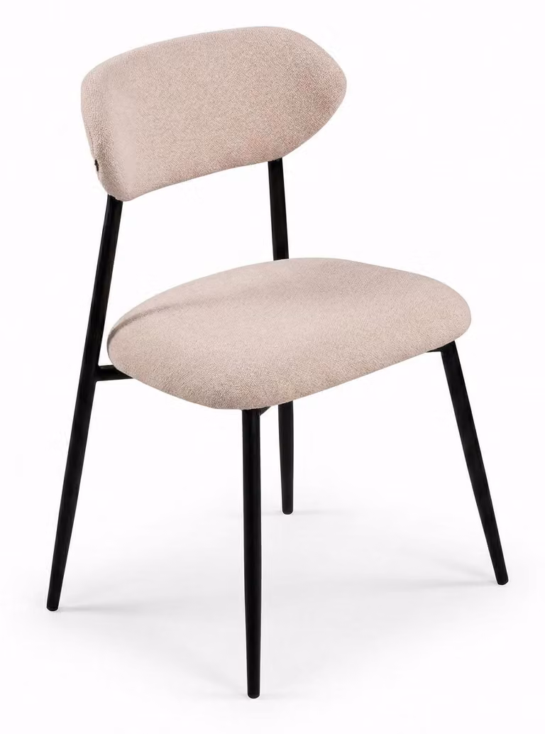 Sedia, stile moderno, colore beige, nuova, ideale per la sala da pranzo, pratica, confortevole e imbottita