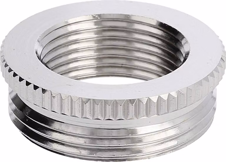 WISKA Riduzione PG/PG da PG21x1,588 a PG13,5x1,41 MRR-21/13 tondo ottone (CuZn) nichelato filettatura di collegamento 7,0 mm