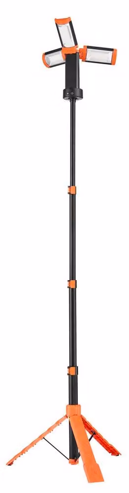 Lampada da lavoro a LED con treppiede - 20 W, 2200 lumen - Intensità regolabile, luce calda fino al bianco freddo - Impermeabile IP65