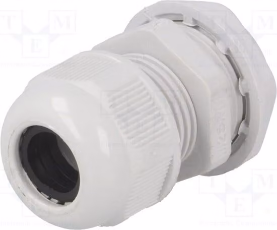 1 x Raccordo per cavo con filettatura prolungata M25, grado di protezione IP65, modello RNMG25X1.5L, lunghezza 1,5