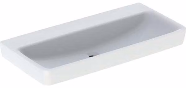 Geberit Renova Plan, lavabo, 100x48 cm, sans trou pour robinet, sans trop-plein, 501709, 501.709.00.8, 501.709.00.8