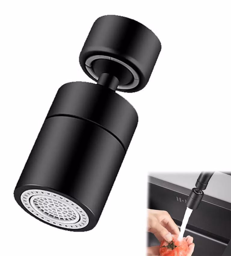 Rubinetto da cucina, con bocchetta girevole a 360° e prolunga per il rubinetto