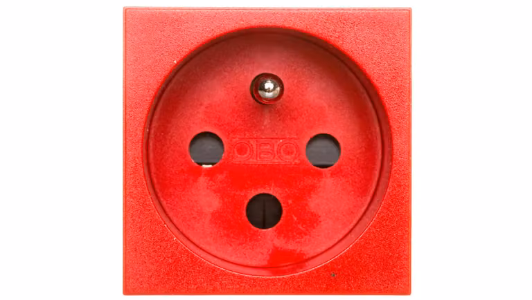 Presa M45 singola c/u 16A rosso STD-F0K SRO1 6120312