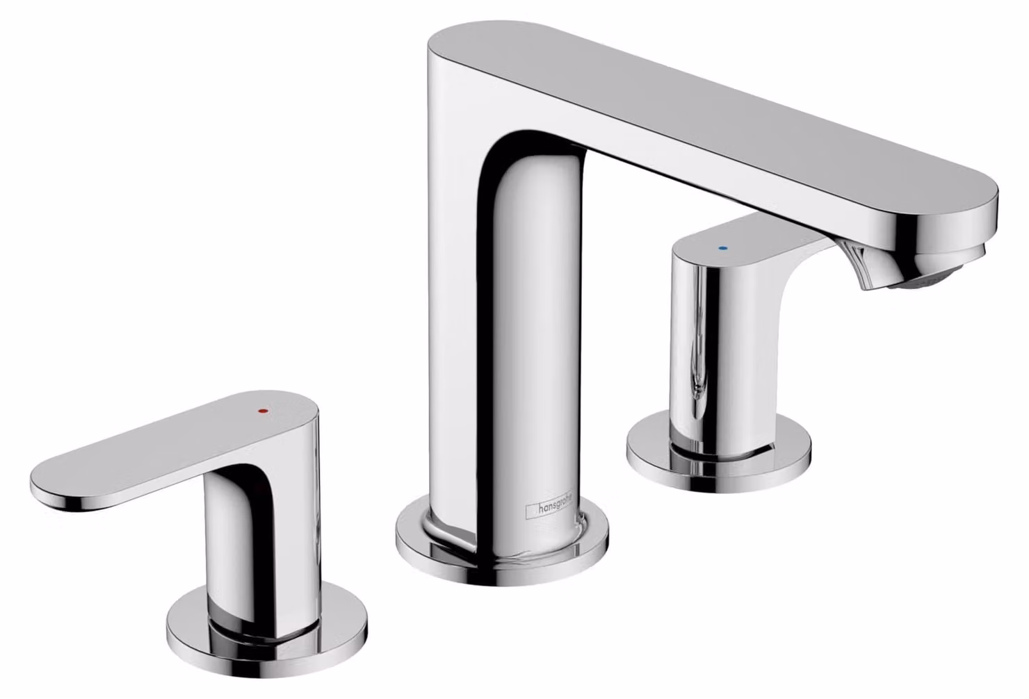 Miscelatore monocomando per lavabo, con tre fori, finitura cromata, portata d'acqua di 1,2 galloni al minuto, altezza di 8 pollici