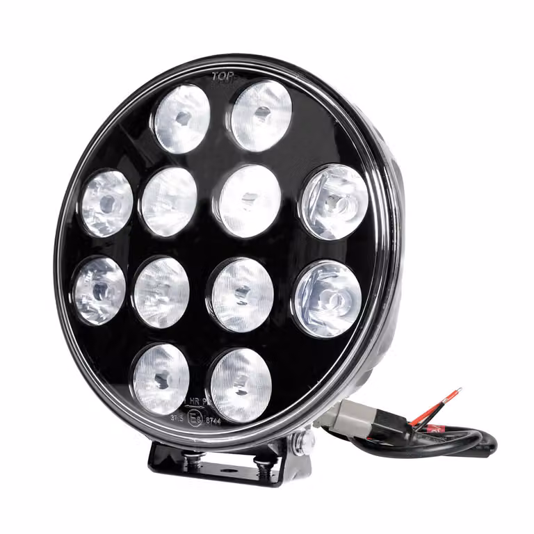 Orion, faretto supplementare con 12 LED - 9/36V - Ø 215 mm - Nero